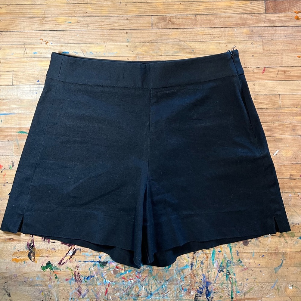 High Waisted Structured Black Shorts Ladies 6